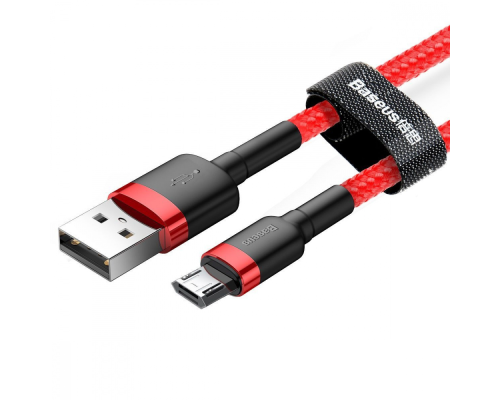 Кабель Baseus Cafule USB-A to Micro USB 7.5W 1.5A 2м (CAMKLF-C09) red PLS-00-00045214