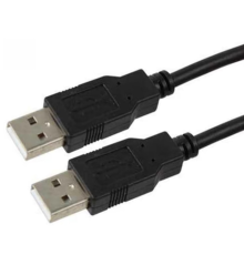 Кабель USB2.0 USB-A to USB-A 1.5м black PLS-00-00161734
