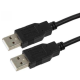 Кабель USB2.0 USB-A to USB-A 1.5м black PLS-00-00161734