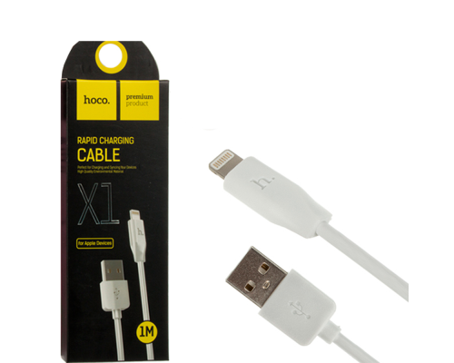 Кабель Hoco X1 Rapid USB-A to Lightning 12W 2.4A 1м white PLS-00-00050388