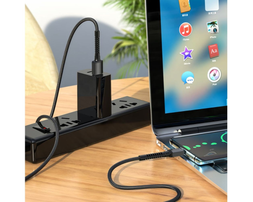 Кабель Hoco X71 USB-A to Type-C 15W 3A 1м black PLS-00-00087546