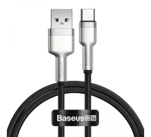 Кабель Baseus Cafule Metal USB-A to Type-C 66W 6A 0.25м (CAKF000001) black PLS-00-00089768