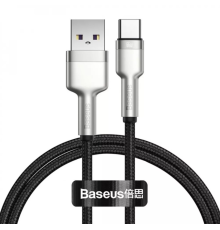 Кабель Baseus Cafule Metal USB-A to Type-C 66W 6A 0.25м (CAKF000001) black PLS-00-00089768