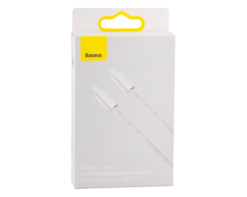 Кабель Baseus Dynamic Series Type-C to Type-C 100W 5A 1м (CALD000202) white PLS-00-00089936