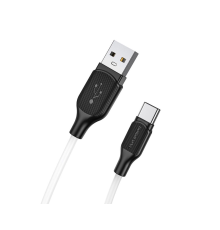 Кабель Borofone BX42 Silicone USB-A to Type-C 15W 3A 1м white PLS-00-00087509