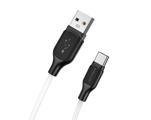 Кабель Borofone BX42 Silicone USB-A to Type-C 15W 3A 1м white PLS-00-00087509