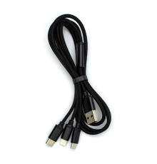 Кабель Remax RC-131th 3в1 15W 2.8A 1м black PLS-00-00022292