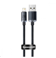 Кабель Baseus Crystal Shine Series USB-A to Lightning 12W 2.4A 1.2м (CAJY000001) black PLS-00-00091311