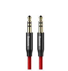 Audio кабель AUX Baseus Yiven M30 3.5мм 1м (CAM30-B91) red black PLS-00-00045201