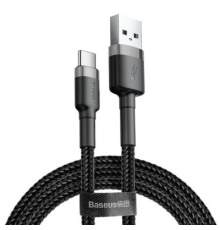 Кабель Baseus Cafule USB-A to Type-C 10W 2A 3м (CATKLF-UG1) black gray PLS-00-00045208