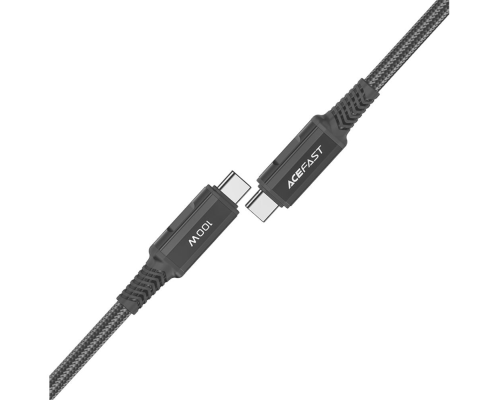 Кабель Acefast C4-03 Type-C to Type-C 100W 5A 2м black PLS-00-00124963