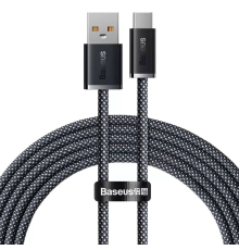 Кабель Baseus Dynamic Series Fast Charging USB-A to Type-C 100W 5A 2м (CALD000716) gray PLS-00-00113941