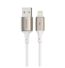 Кабель Proove Flex Metal USB-A to Lightning 12W 2.4A 1м white PLS-00-00134435