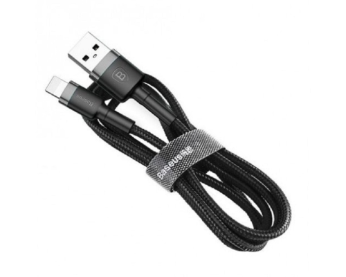 Кабель Baseus Cafule USB-A to Lightning 20W 2.4A 0.5м (CALKLF-AG1) black gray PLS-00-00044287