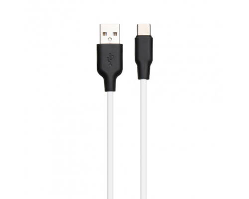 Кабель Hoco X21 Plus Silicone USB-A to Type-C 3A 2м black white PLS-00-00051261