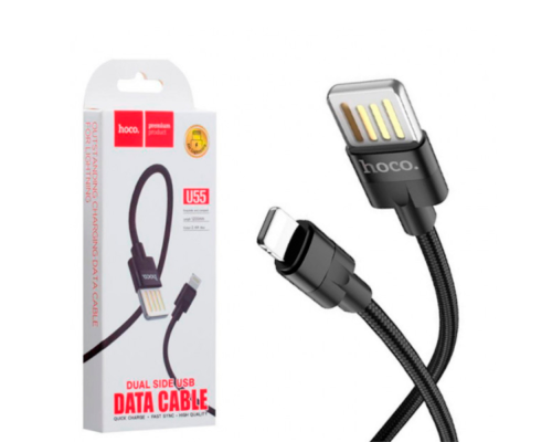 Кабель Hoco U55 Outstanding USB-A to Lightning 2.4A 1.2м black PLS-00-00050378