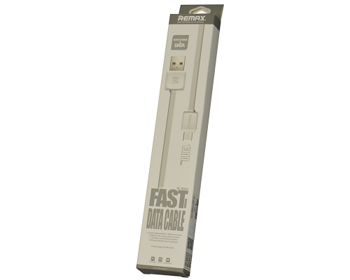 Кабель Remax RC-008м USB-A to Micro USB 1м white PLS-00-00014876