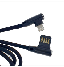 Кабель Avantis AC47i L-Shape USB-A to Lightning 12W 2.4A 1м black PLS-00-00091451