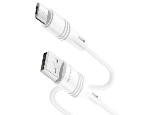 Кабель Borofone BX43 USB-A to Micro USB 12W 2.4A 1м white PLS-00-00075836
