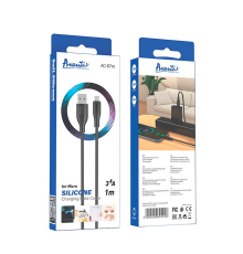 Кабель Avantis AC87m USB-A to Micro USB 15W 3A 1м black PLS-00-00091447