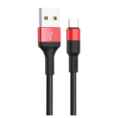 Кабель Hoco X26 USB-A to Type-C 1м black red PLS-00-00051263