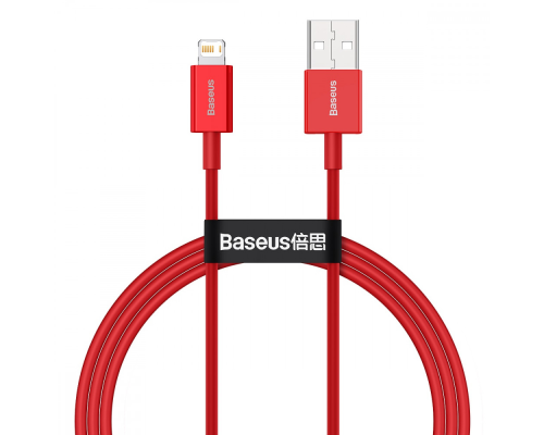 Кабель Baseus Superior Series Fast Charging USB-A to Lightning 12W 2.4A 1м red PLS-00-00070693