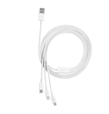 Кабель Baseus Superior Series 3в1 18W 3.5A 1.5м white PLS-00-00089801