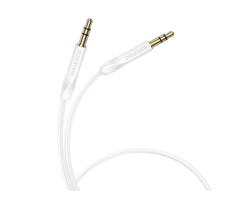Audio кабель AUX Borofone BL16 3.5мм 1м white PLS-00-00138945