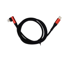 Кабель Monoko UC415 with MFI Type-C to Lightning 1м black red PLS-00-00121093