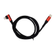 Кабель Monoko UC415 with MFI Type-C to Lightning 1м black red PLS-00-00121093