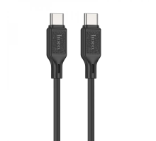 Кабель Hoco X90 Silicone to Type-C to Type-C PD 60W 3A 1м black PLS-00-00119489