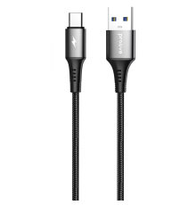 Кабель Proove WireX USB-A to Type-C 15W 3A 1м black PLS-00-00149404