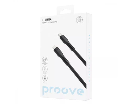 Кабель Proove Eternal Type-C to Lightning 27W 3A 1м black PLS-00-00134344