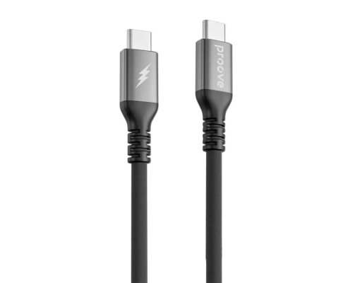 Кабель Proove ReGen Silicone Type-C to Type-C 60W 3A 2м black PLS-00-00134489
