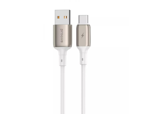 Кабель Proove Flex Metal USB-A to Type-C 12W 2.4A 1м white PLS-00-00134438