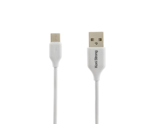 Кабель Koni Strong KS-59m USB-A to Micro USB 12W 2.4A 1м white PLS-00-00146548