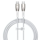 Кабель Baseus Glimmer Series Fast Charging Type-C to Type-C 100W 5A 2м white PLS-00-00113982