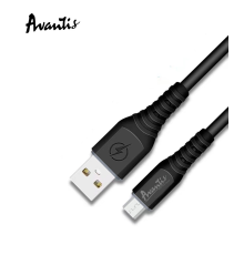 Кабель Avantis A115м USB-A to Micro USB 15W 3A 1м black PLS-00-00099581