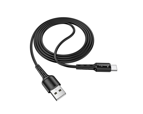 Кабель Avantis A112 USB-A to Type-C 15W 3A 1м black PLS-00-00091410