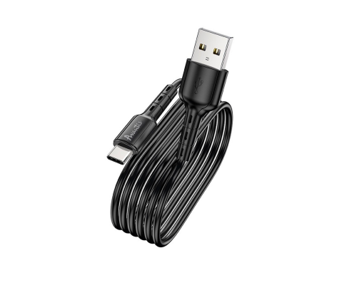Кабель Avantis A112 USB-A to Type-C 15W 3A 1м black PLS-00-00091410