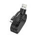 Кабель Avantis A112 USB-A to Type-C 15W 3A 1м black PLS-00-00091410