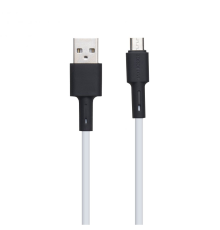 Кабель Borofone BX31 Silicone USB-A to Micro USB 12W 2.4A 1м white PLS-00-00053722