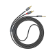 Audio кабель AUX Hoco UPA10 2RCA to 3.5мм 1.5м gray PLS-00-00029324