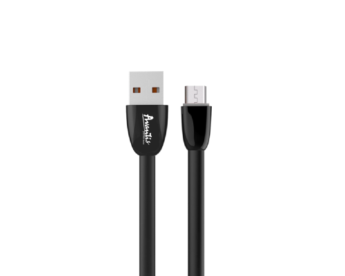 Кабель Avantis AC22м USB-A to Micro USB 15W 3A 1м black PLS-00-00091456