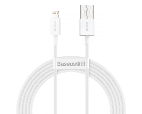 Кабель Baseus Superior Series Fast Charging USB-A to Lightning 12W 2.4A 2м white PLS-00-00079951