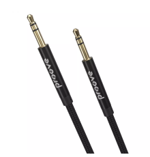 Audio кабель AUX Proove Weft 3.5мм 1м black PLS-00-00093815