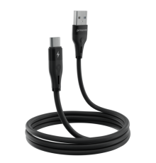 Кабель Proove Soft Silicone USB-A to Type-C 12W 2.4A 1м black PLS-00-00112633
