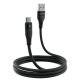 Кабель Proove Soft Silicone USB-A to Type-C 12W 2.4A 1м black PLS-00-00112633