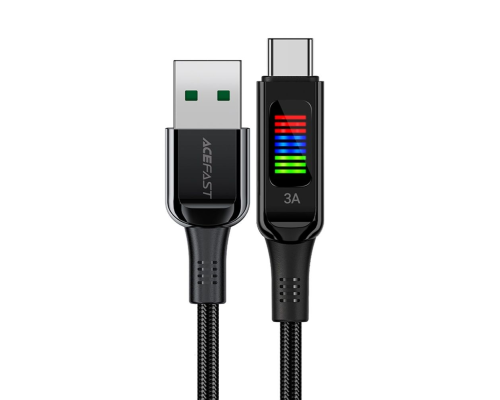 Кабель Acefast C7-04 USB-A to Type-C 60W 3A 1.2м black PLS-00-00124966