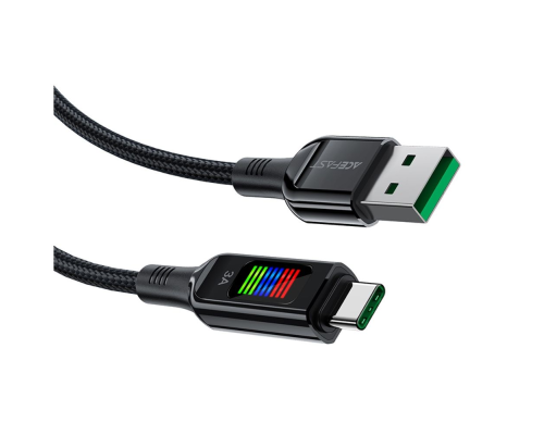 Кабель Acefast C7-04 USB-A to Type-C 60W 3A 1.2м black PLS-00-00124966